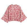 Women's European and American style printed knotted shirt+casual pants set
